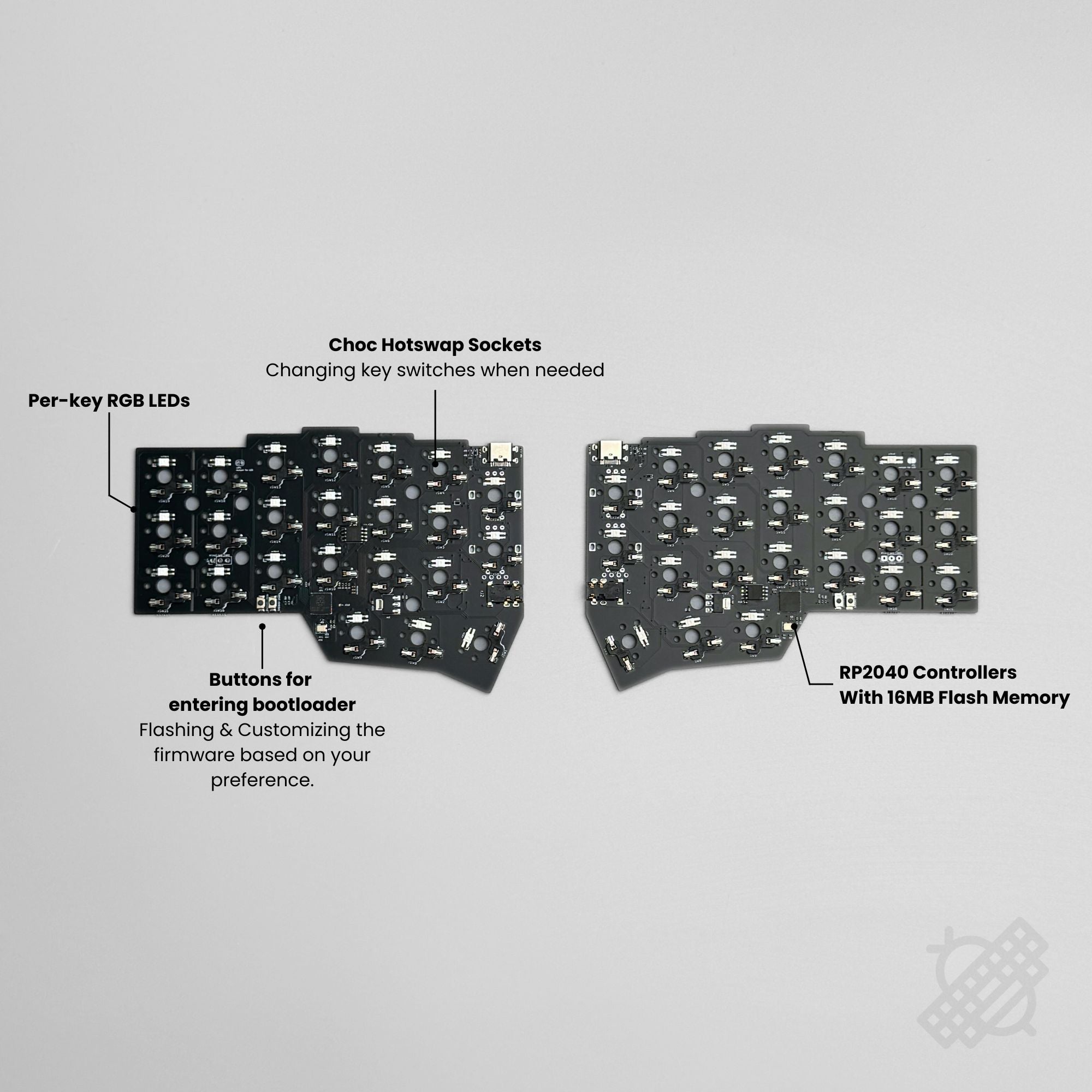 Pre-soldered Corne v4 Choc v1 Low Profile Split Wired Keyboard - Thumbnail 5