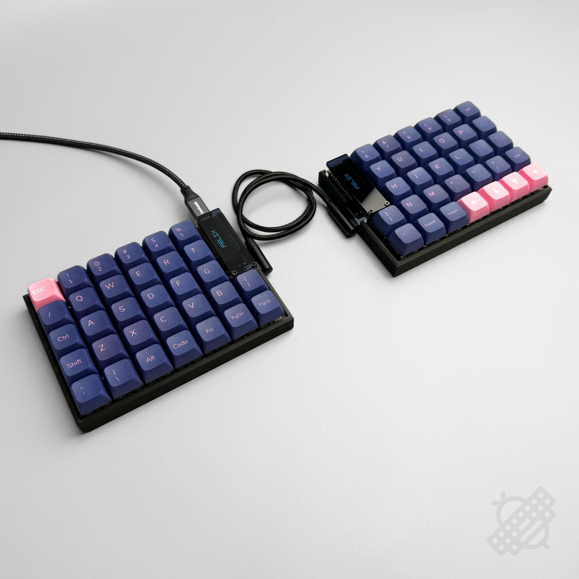 ピキー Pre-soldered FelixKeeb MX Ortholinear Split Keyboard - RP2040