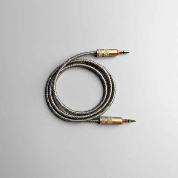 TRRS 3.5mm 4 Pole Metal Cable (appx 80cm)