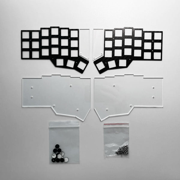 Corne GLP Carbon Fiber & Acrylic Bottom Case Kit