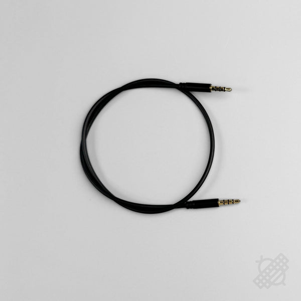 Short Black TRRS 4 Pole Cable v2 (40cm)