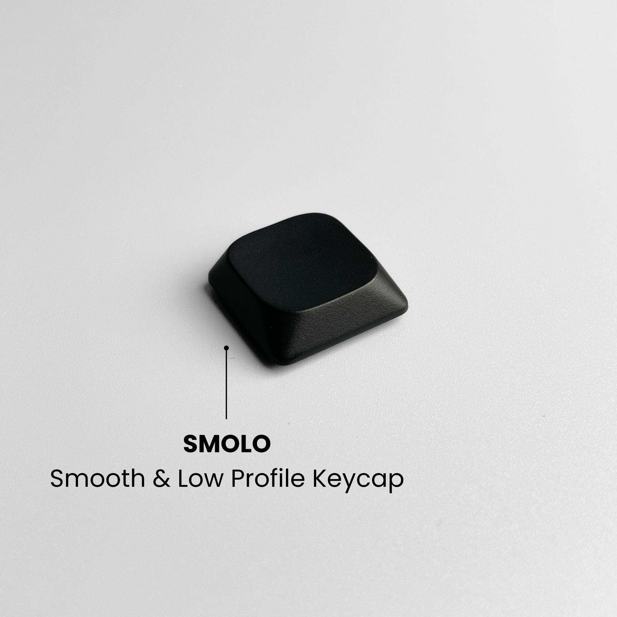 SMOLO 1u Keycaps Black – compatible with Cherry MX / Kailh Choc v2