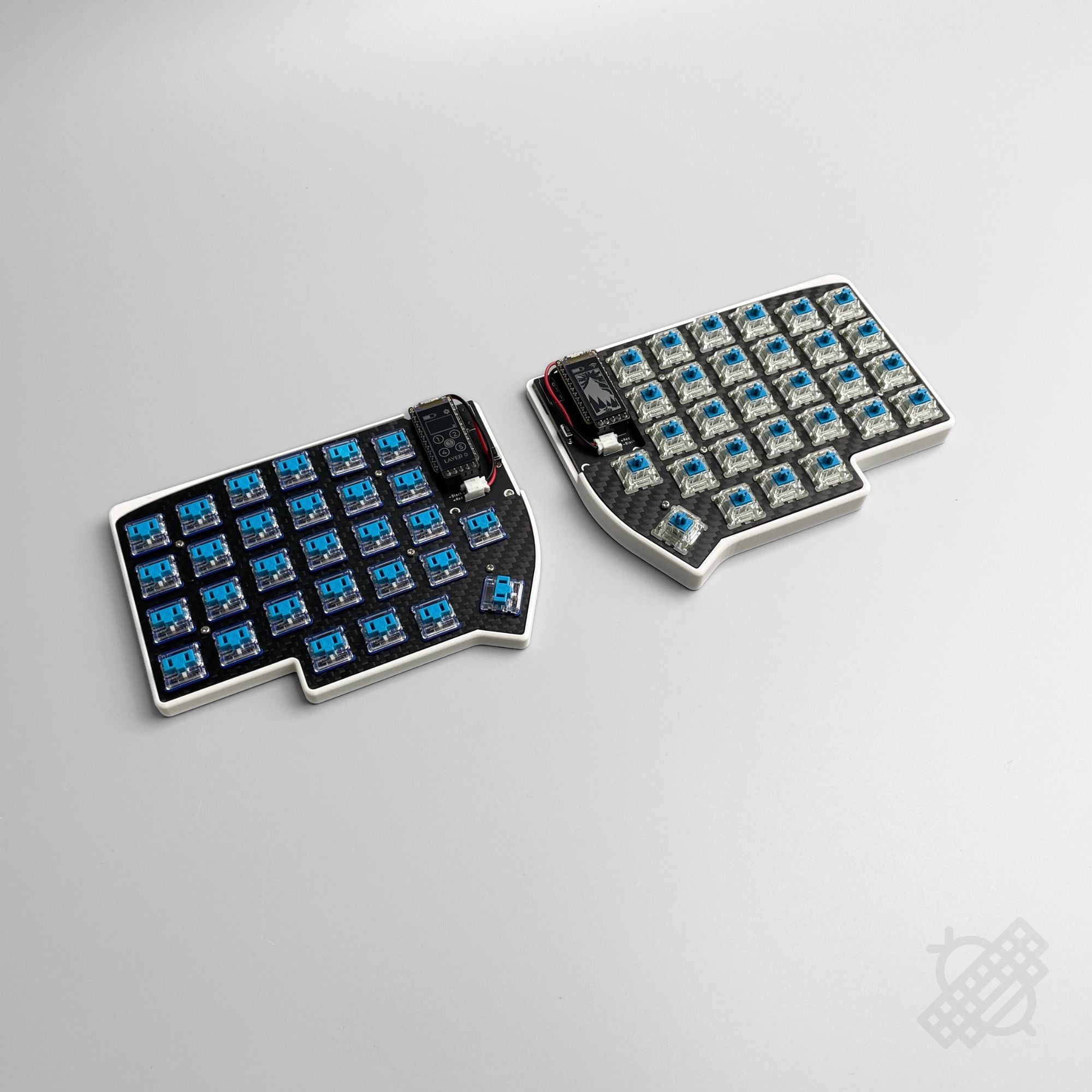 Pre-soldered Wireless Allium58 Choc Low Profile Split Keyboard