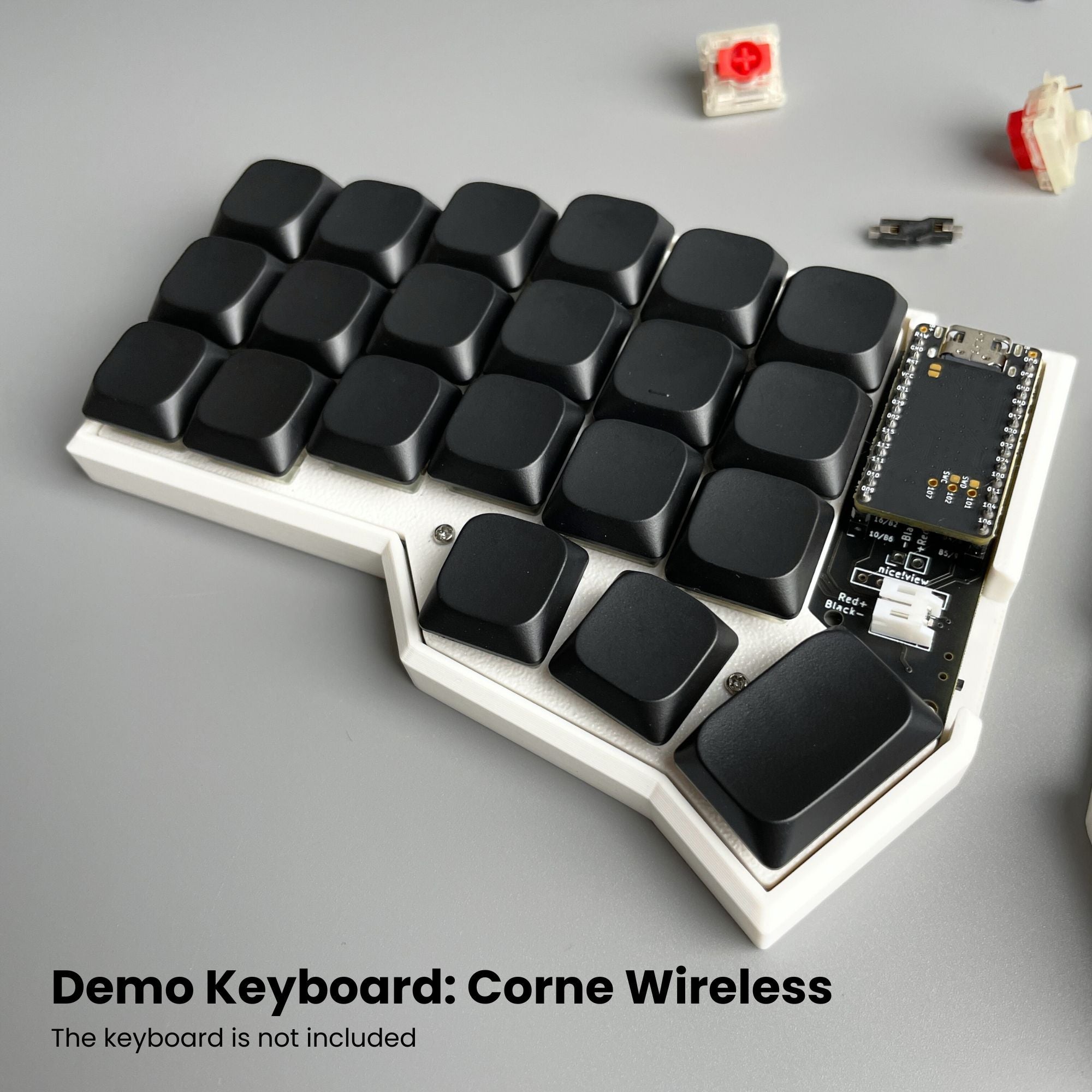 SMOLO 1u Keycaps Black – compatible with Cherry MX / Kailh Choc v2