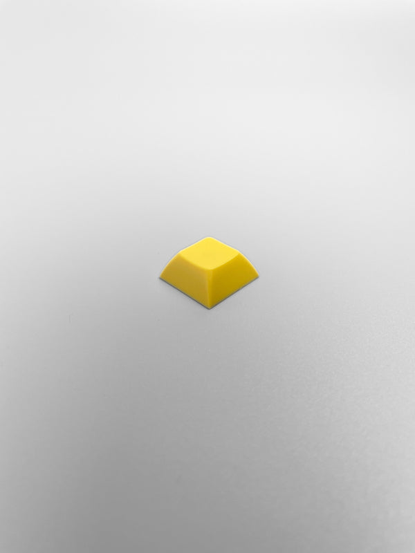 DSA Keycap Color 1U Blank Yellow – compatible with Cherry MX / Gateron KS-27 / KS-33 key switches (5 Pcs)