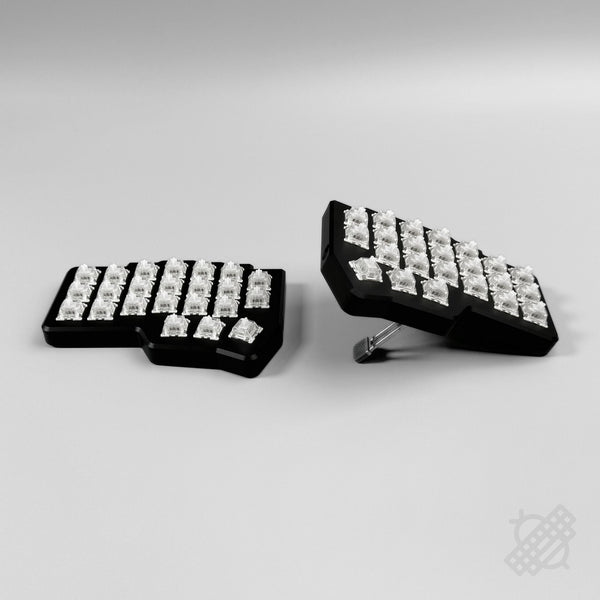 Pre-soldered Corne v4.1 MX With Aluminium 2-way Tenting Case Wired Split Keyboard