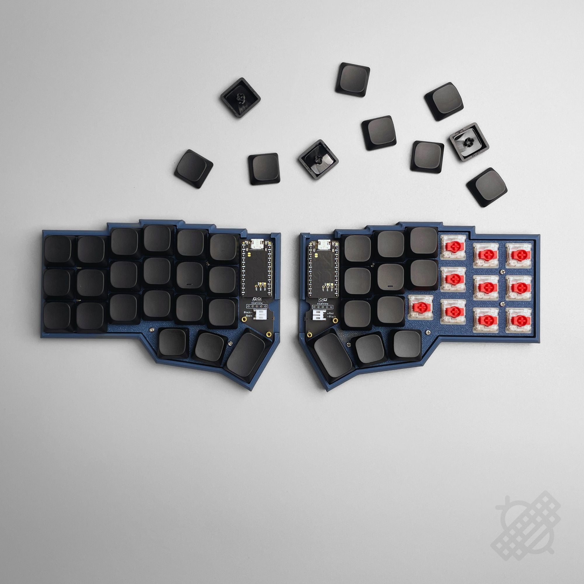 Pre-soldered Corne Wireless Split Keyboard for GLP (Gateron Low Profil ...