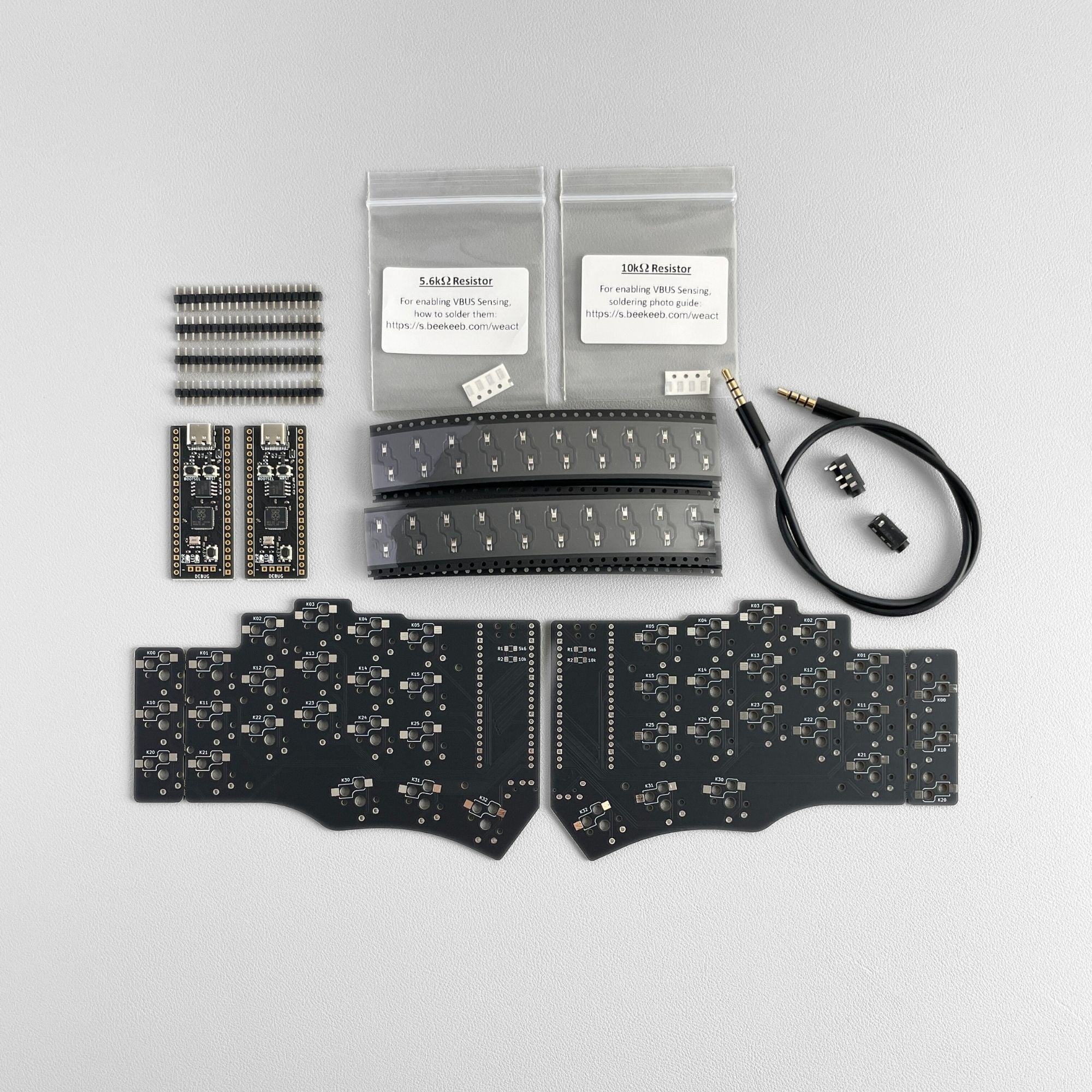 Piantor 42 Keys Low Profile Split Keyboard DIY Kit – beekeeb