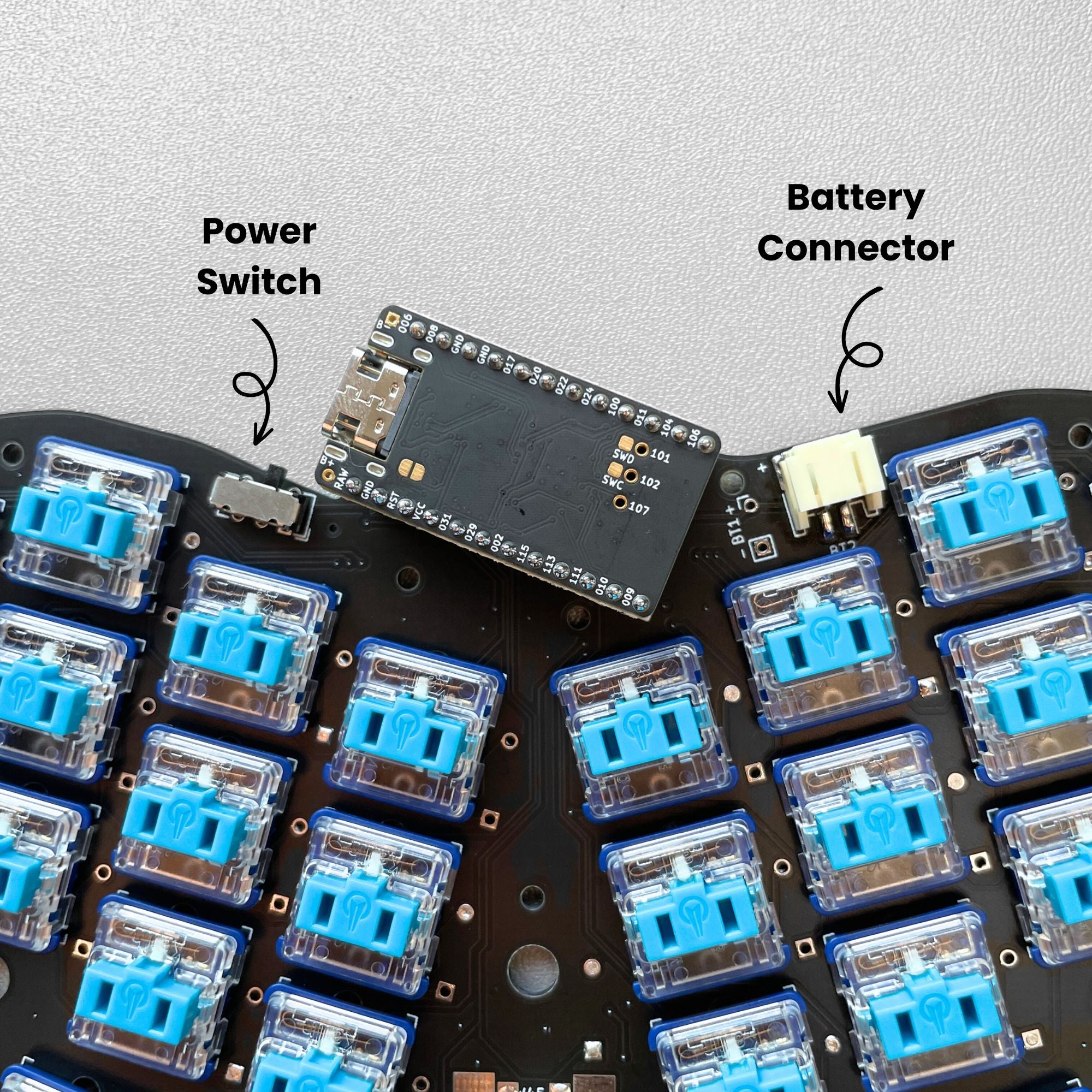 Pre-soldered Wireless Chocotako44 Keyboard - Thumbnail 2