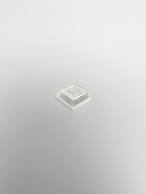 DSA Keycap Color 1U Blank Transparent / Clear – compatible with Cherry MX / Gateron KS-27 / KS-33 key switches (5 Pcs)