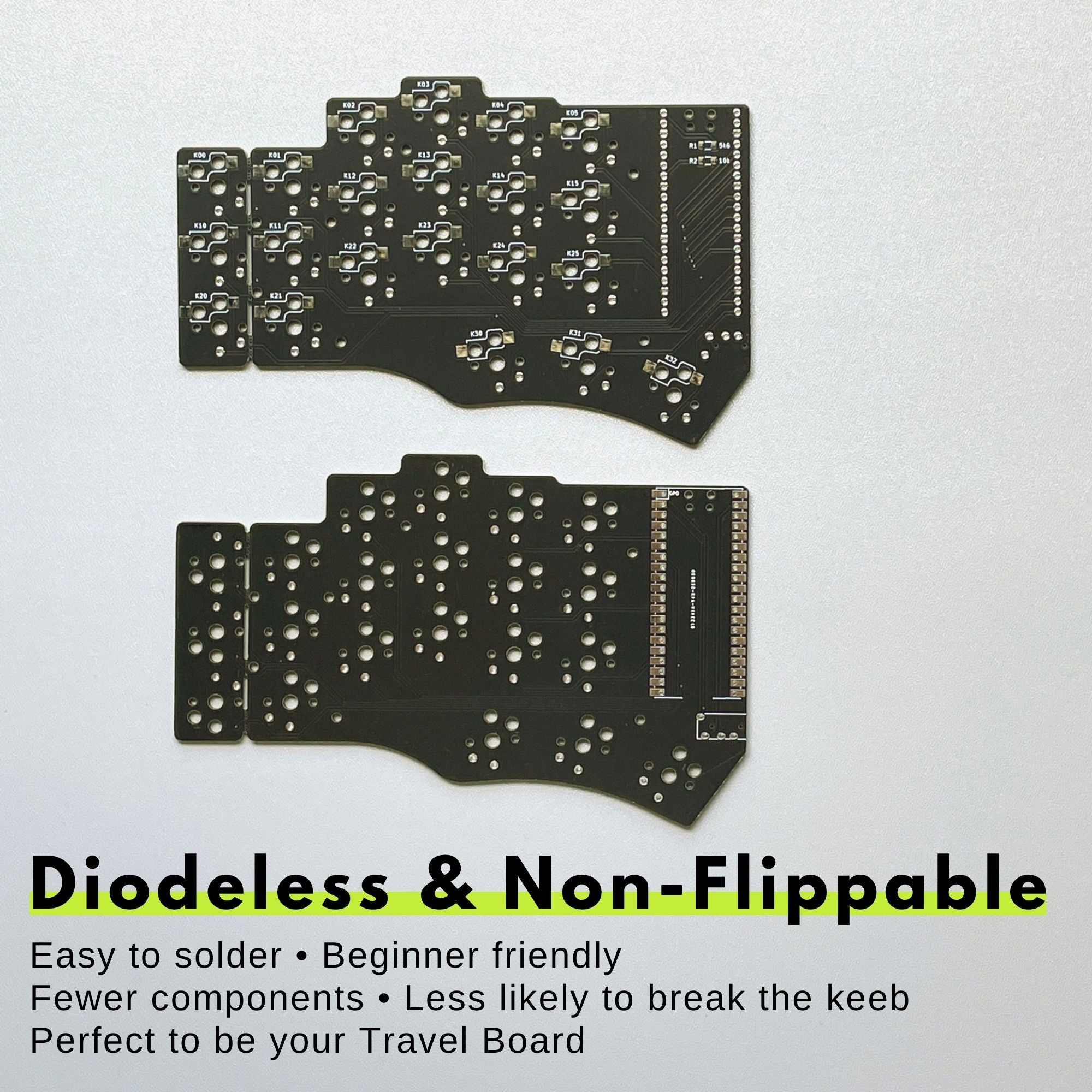 Piantor 42 Keys Low Profile Split Keyboard DIY Kit - Thumbnail 3