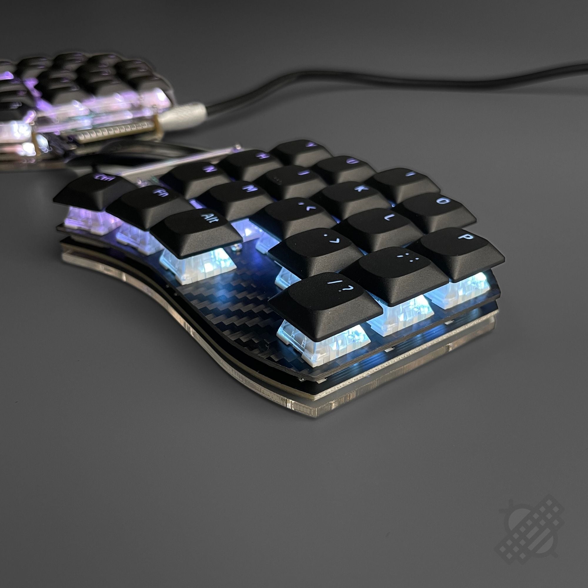 Pre-soldered Swoop Wired Split Keyboard