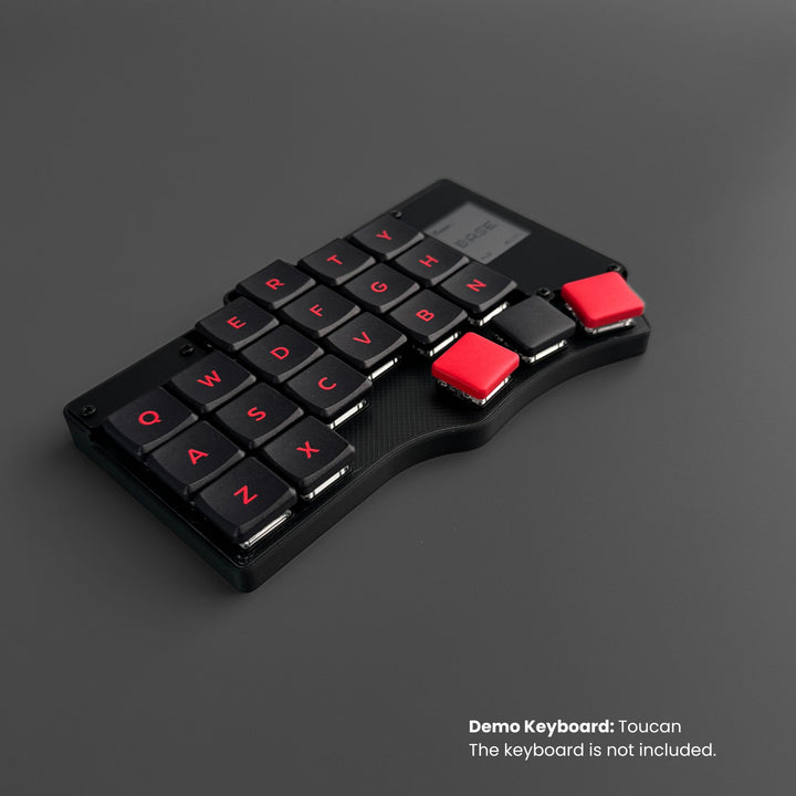 MBK Legend ‡ 60s Red on Black Low Profile Choc Spacing Keycap Set with ...