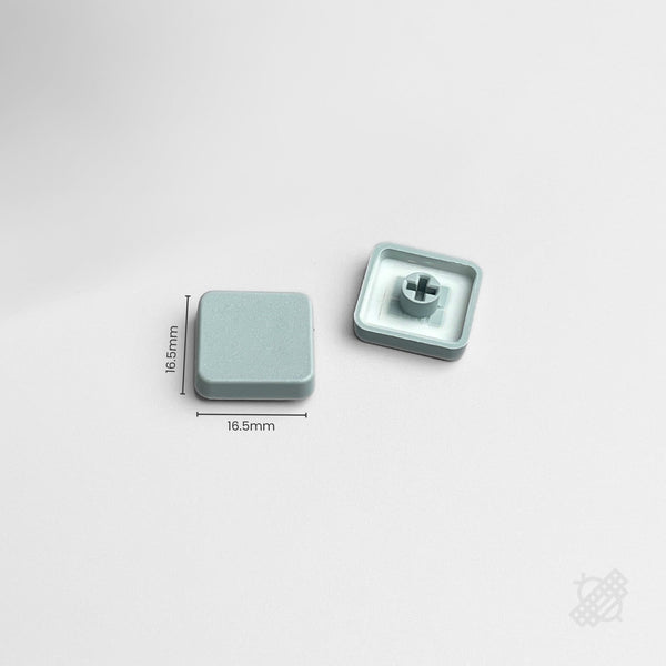 MT165-MX (Tai-Hao 16.5mm x 16.5 mm Keycap for MX stem) Low Profile Blank Gray Keycaps (5pcs)