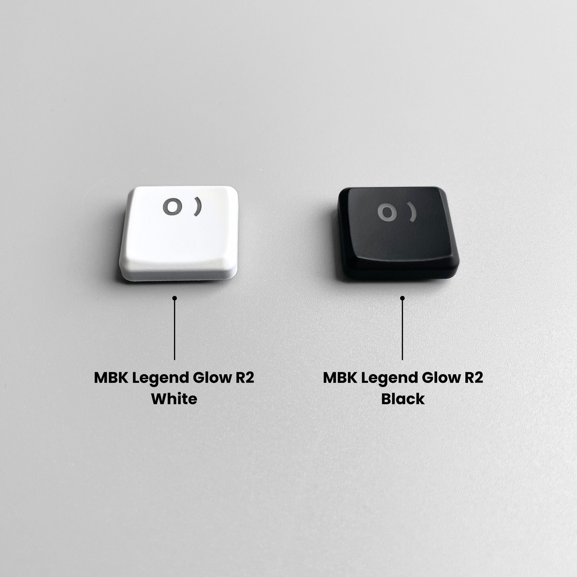 MBK Legend‡ Glow R2 Black Keycap Set with Keycap Puller – beekeeb