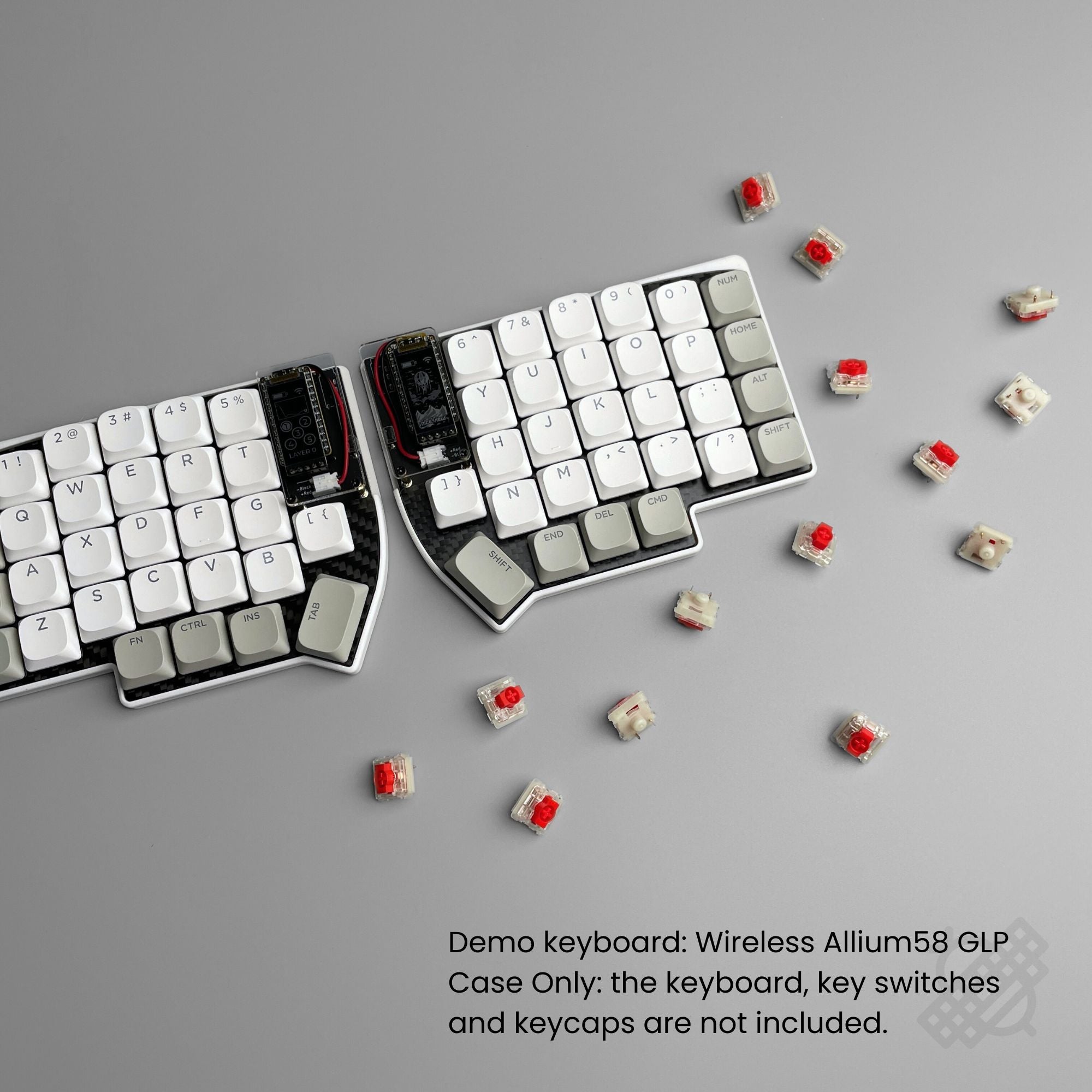 Allium58 GLP Carbon Fiber Top & 3D Printed Bottom Case - Thumbnail 3