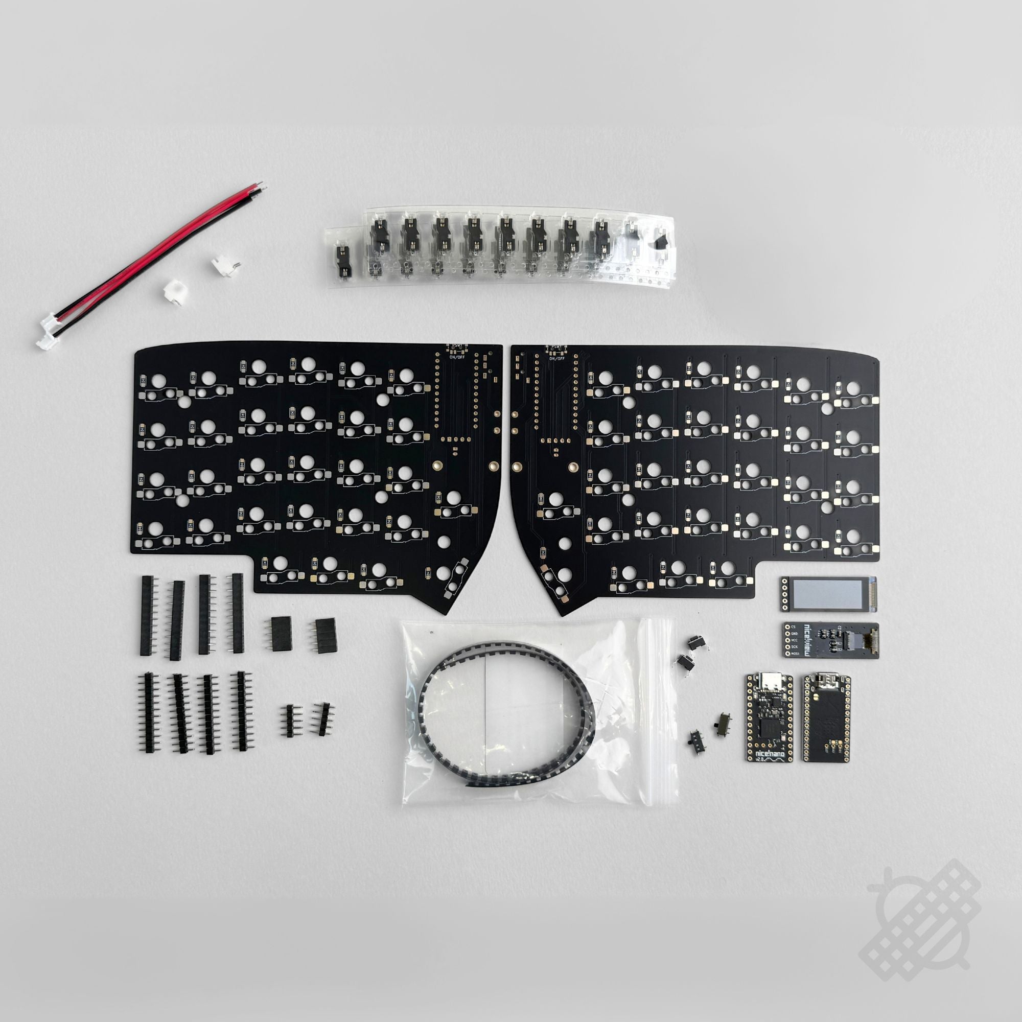 Allium58 GLP Split Keyboard DIY Kit - nice!nano Wireless - Thumbnail 5