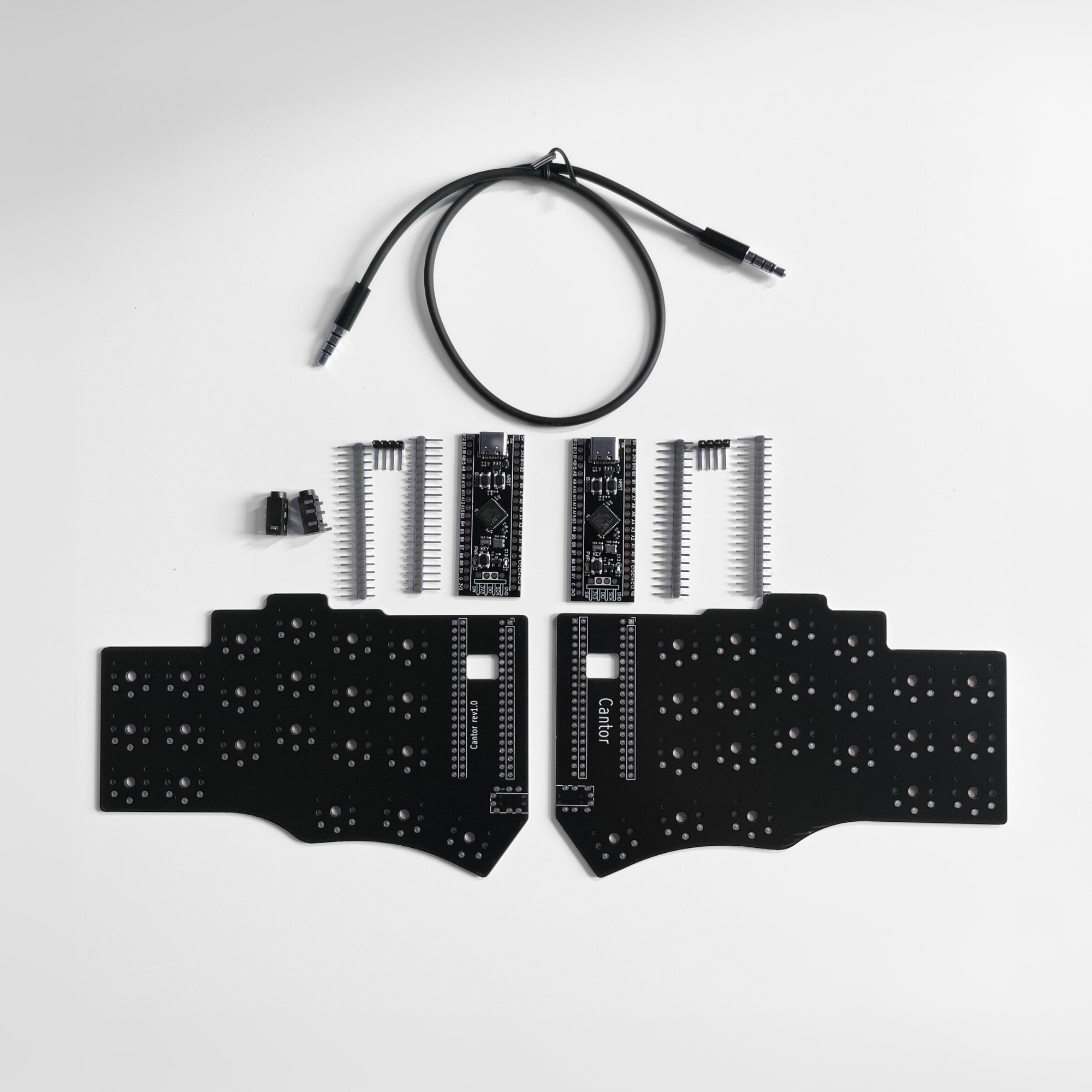 Diy Split Keyboard Kit Cantor Classic Wired Split Keyboard DIY Kit – beekeeb