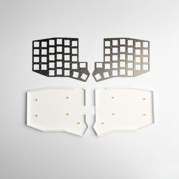Sofle v2.1 / v3.0 MX 3D Printed Keyboard Case With Carbon Fiber Top Plates