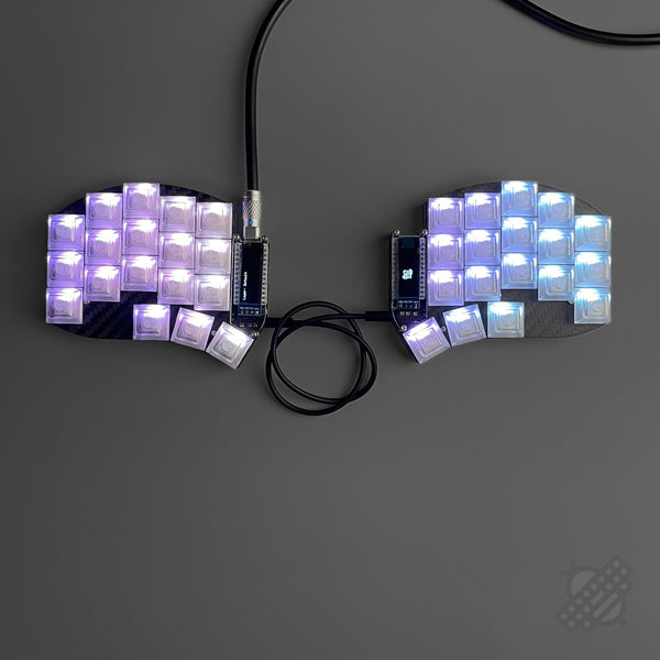 Pre-soldered Swoop Wired Split Keyboard