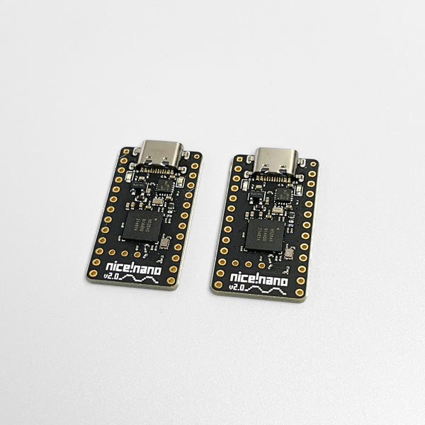 nice!nano v2.0 with sockets – Pro Micro drop-in replacement board for building wireless keyboard (2 pcs)
