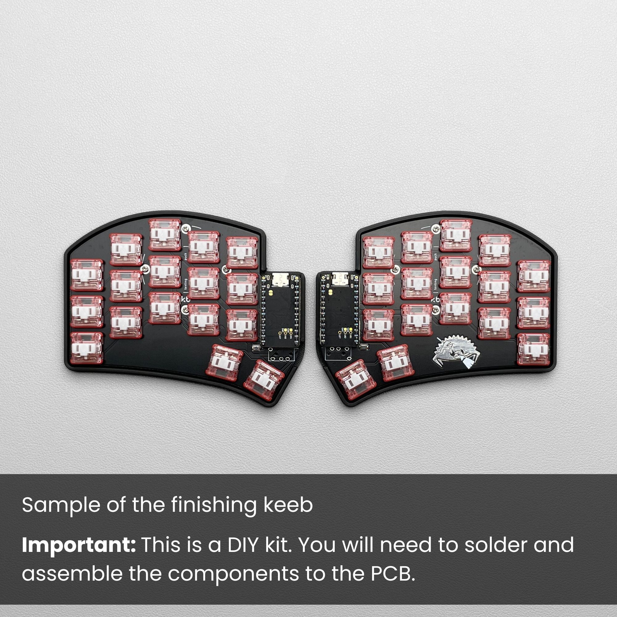 Ferris Sweep Low Profile Split Keyboard DIY Kit - nice!nano Wireless - Thumbnail 4