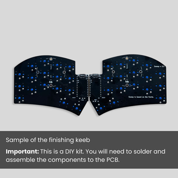 Ferris Sweep v2.2 Low Profile Split Keyboard DIY Kit - RP2040 Wired ...