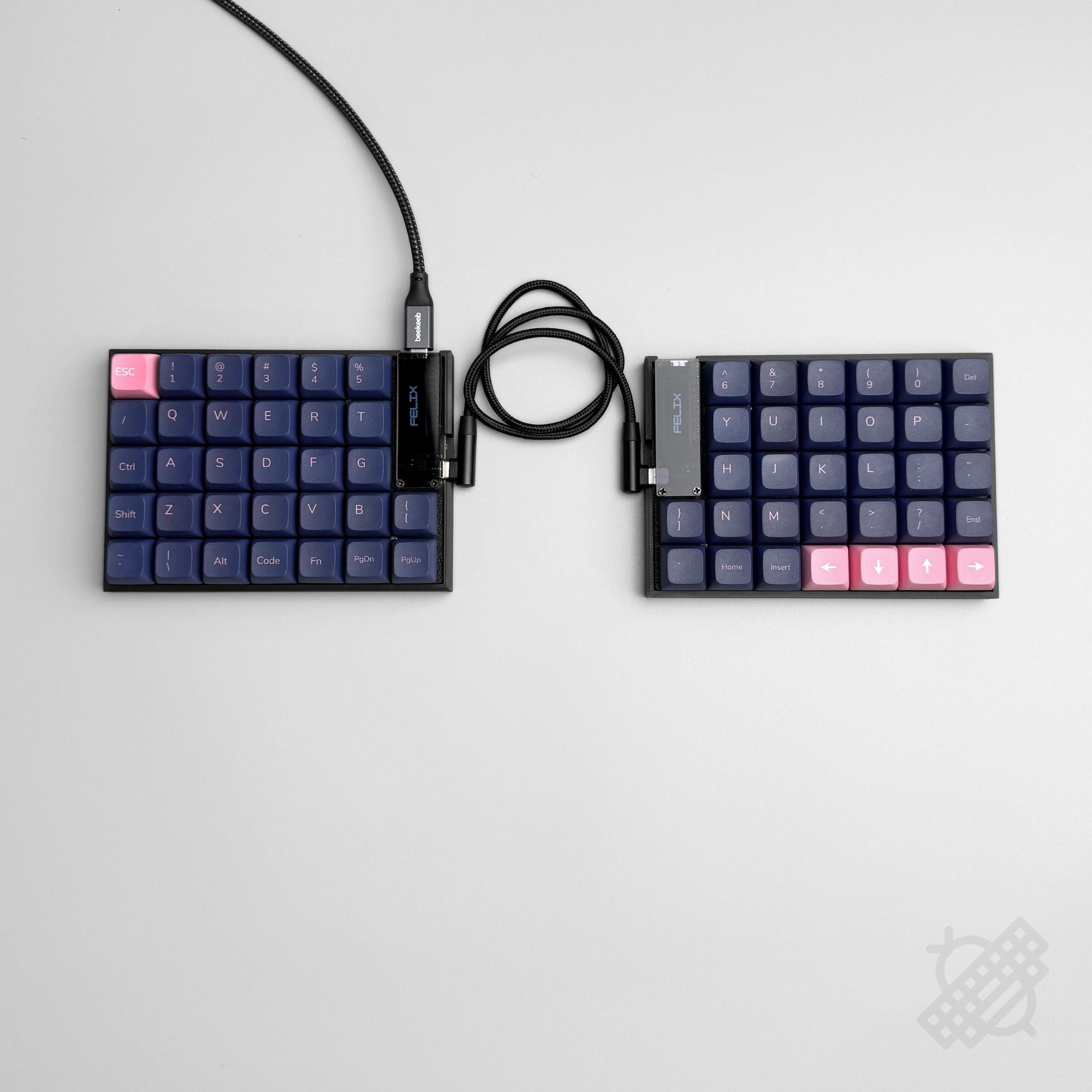 Pre-soldered FelixKeeb MX Ortholinear Split Keyboard - RP2040