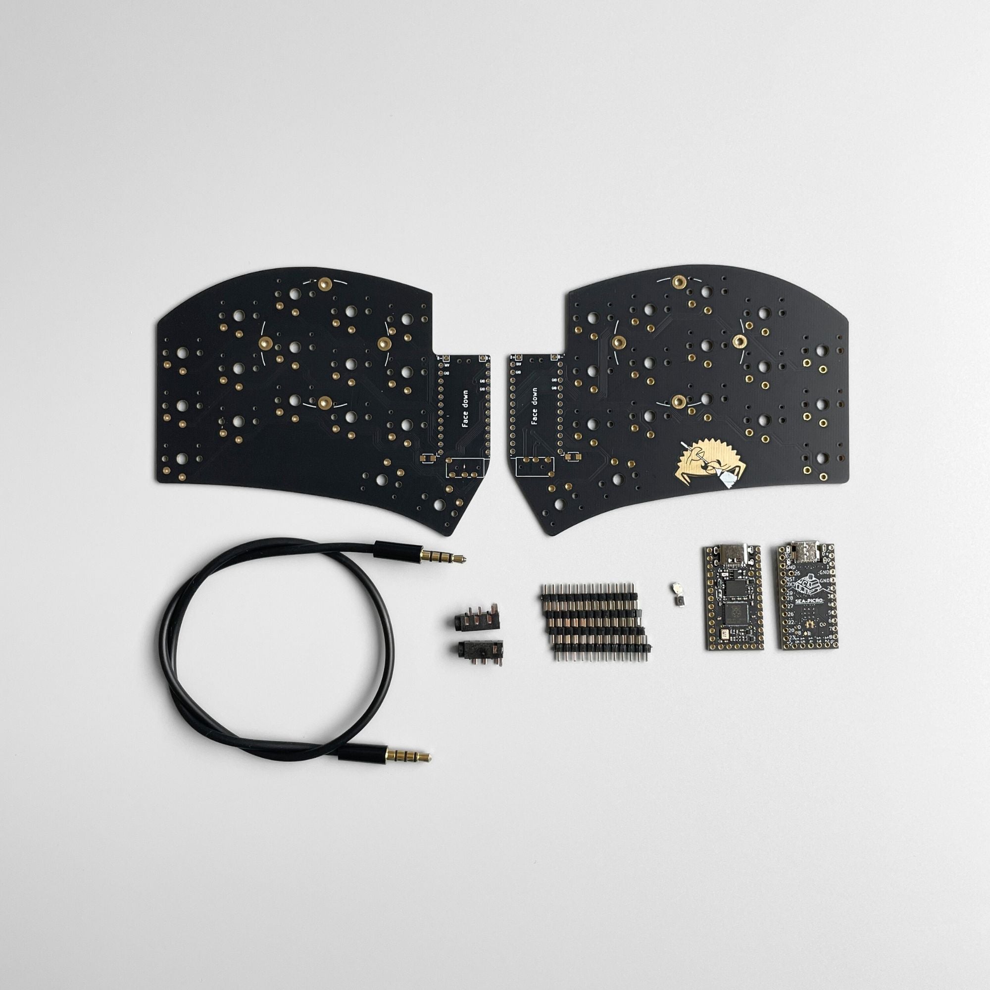 Diy Split Keyboard Kit Ferris Sweep v2.2 Low Profile Split Keyboard DIY Kit - RP2040 Wired ...