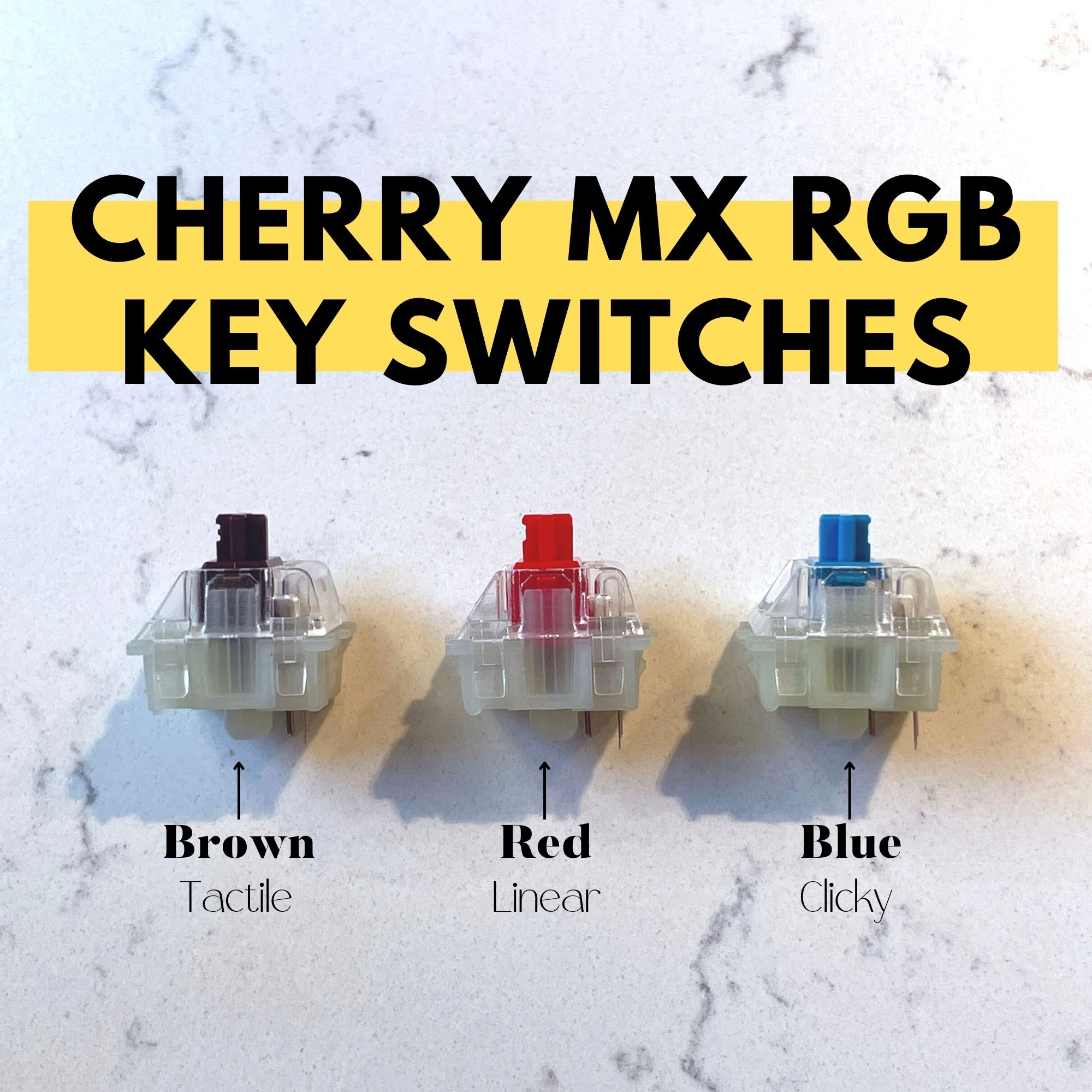Cherry MX RGB 3-pin SMD Key Switches (10pcs)
