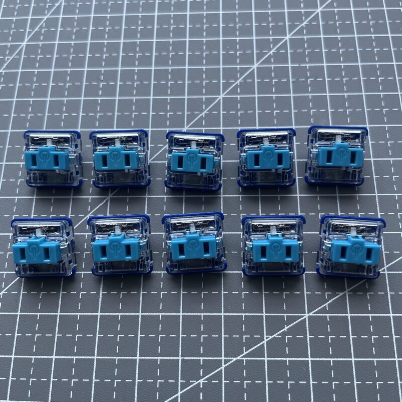 Kailh Blue (Linear 20gf) Low Profile Choc v1 Key Switches PG1350 chocolate (10 pcs)