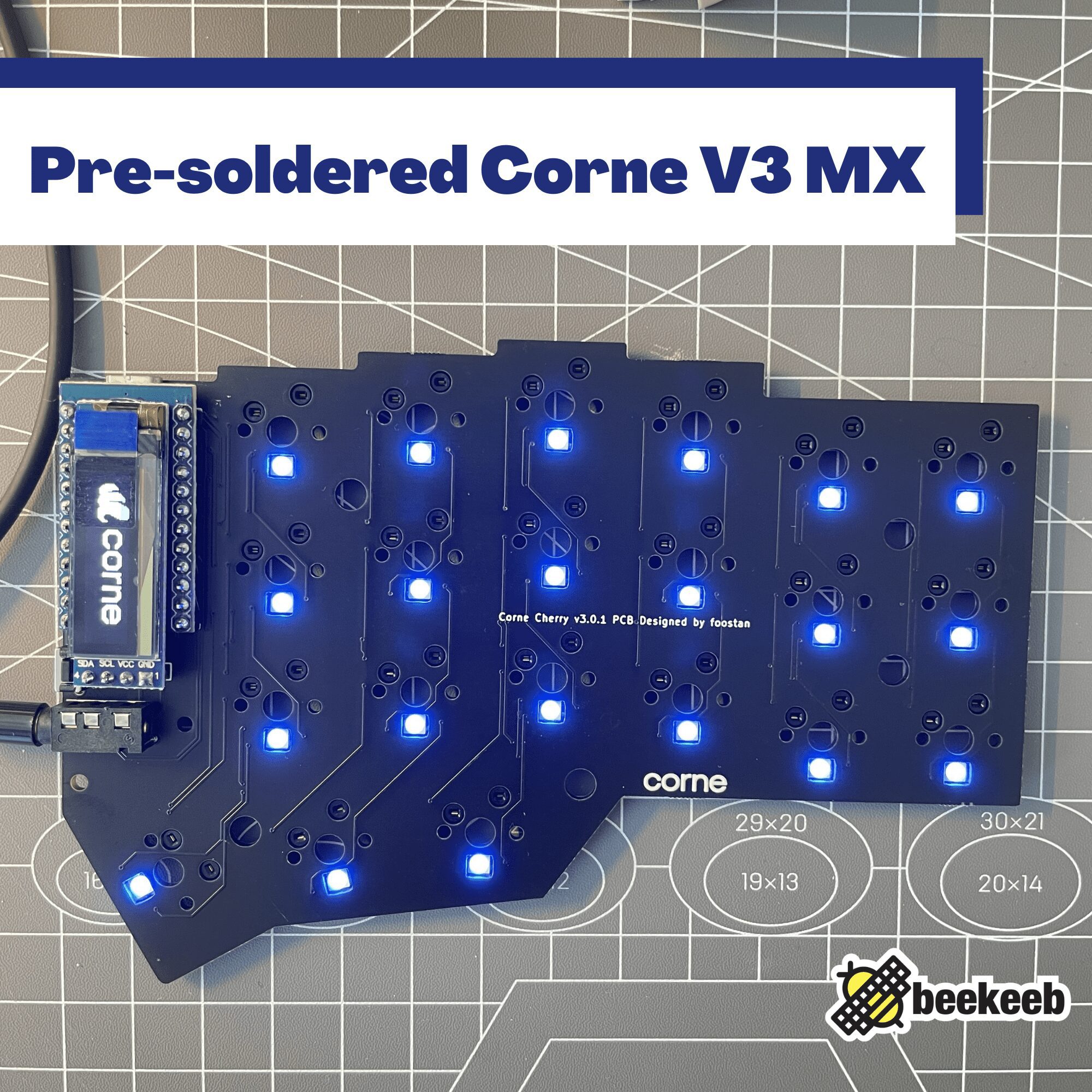 Pre-soldered Crkbd v3 MX (Corne Keyboard)