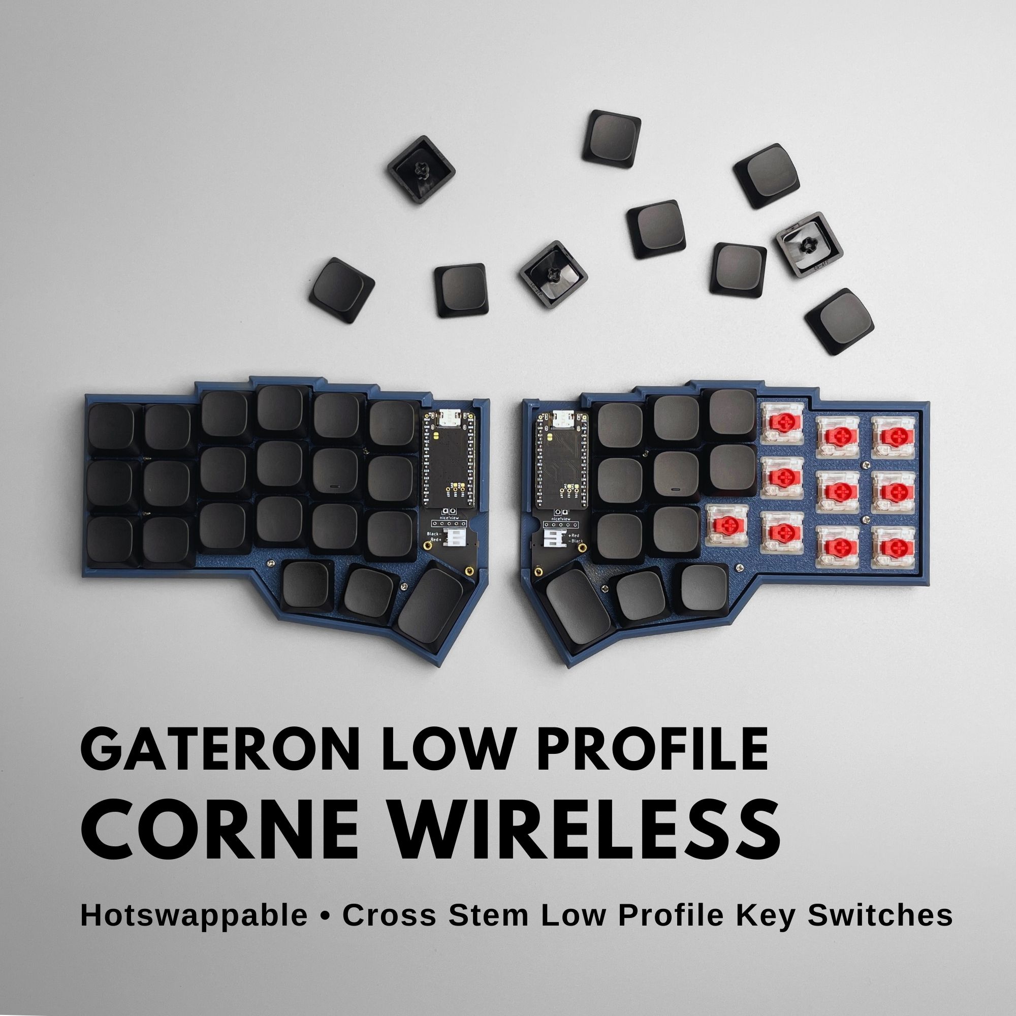 Wireless Corne Gateron Low Profile KS-33 key switches