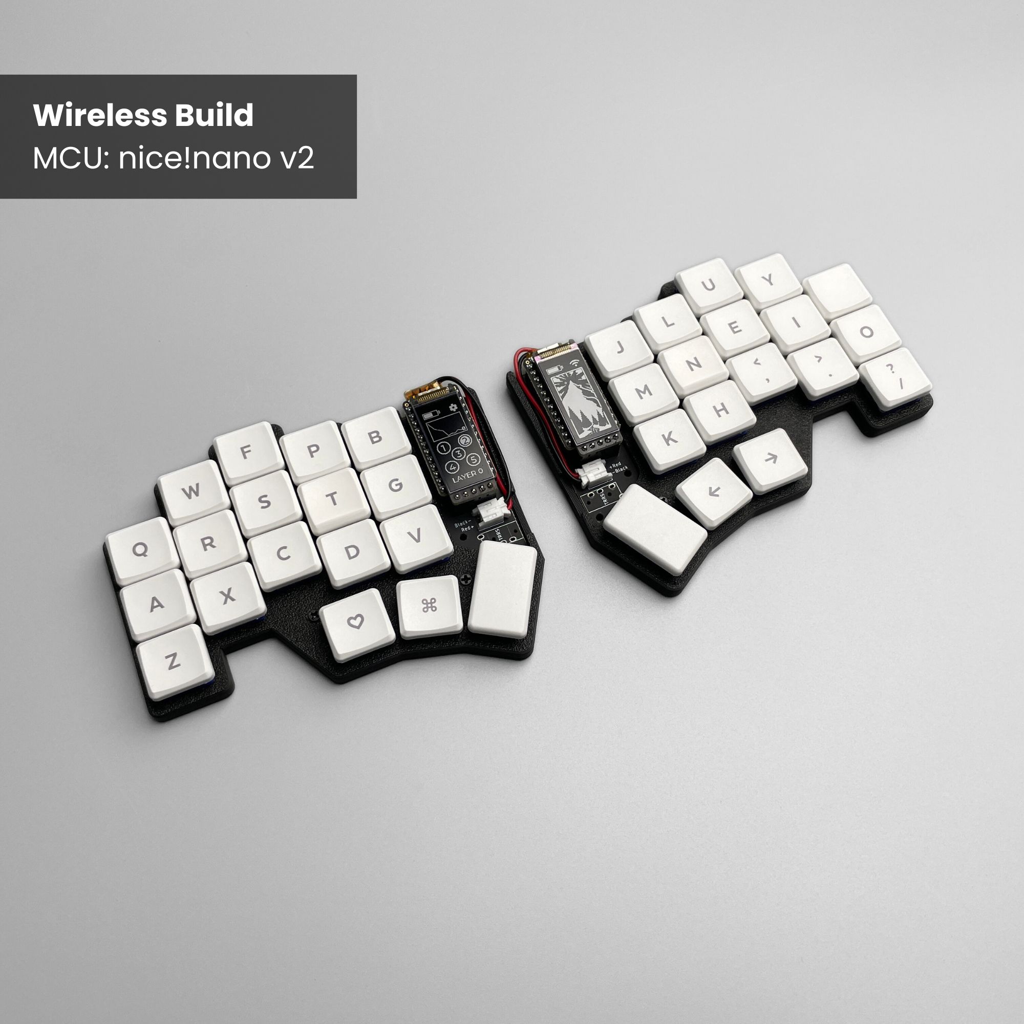 Chocofi nice!nano v2 Wireless Bluetooth Split Keyboard DIY Kit