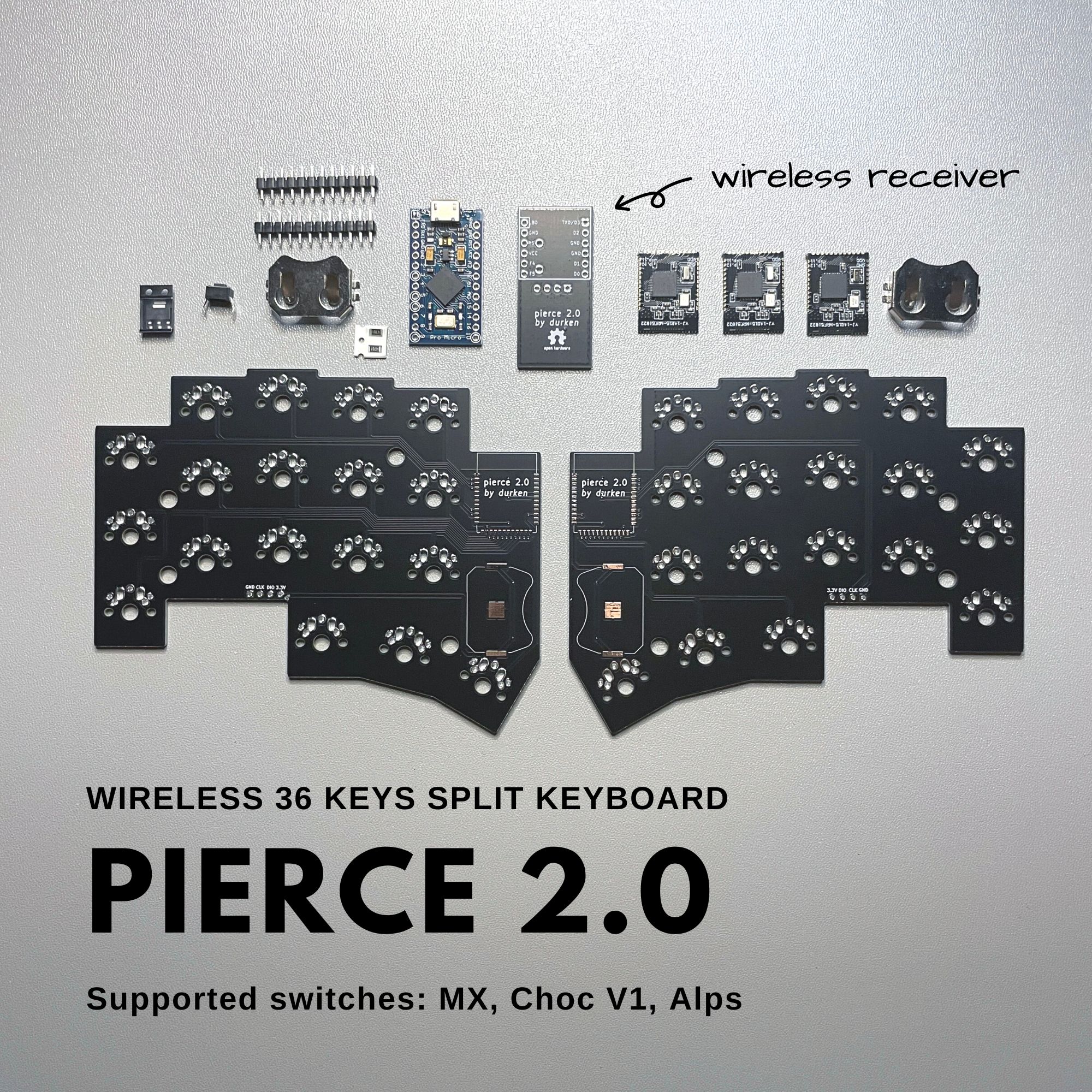 pierce 2.0 Wirless DIY keyboard kit