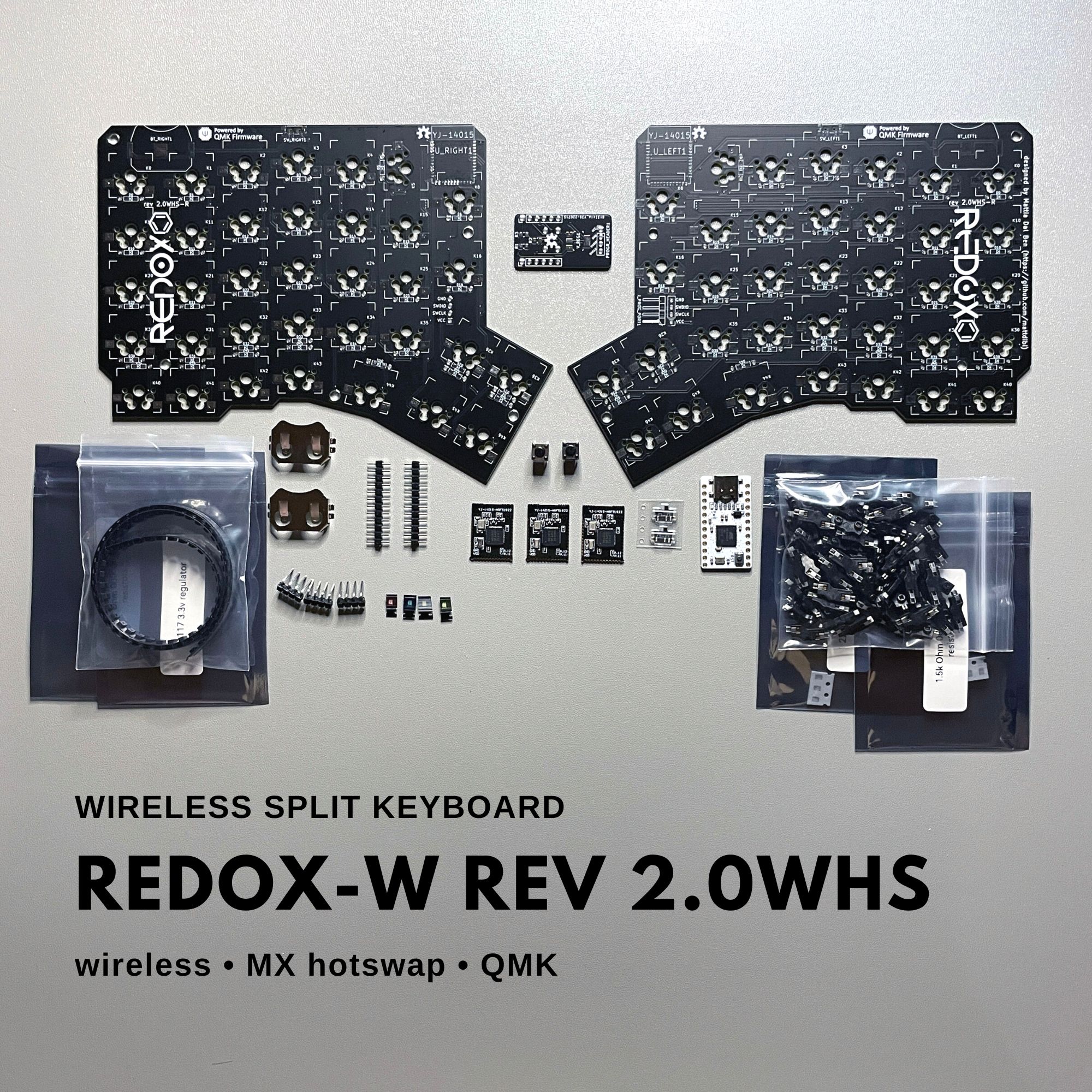 Redox-W Rev 2.0WHS Redox WIreless Hotswap Split Keyboard