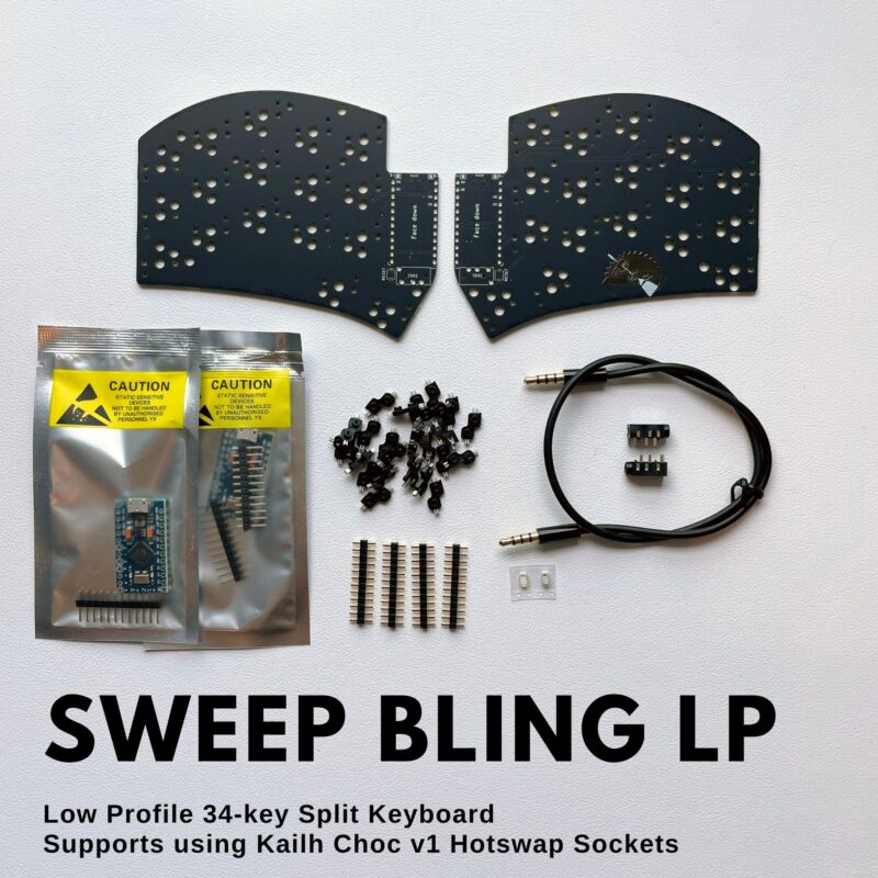 Ferris Sweep Bling LP Low Profile Split Keyboard