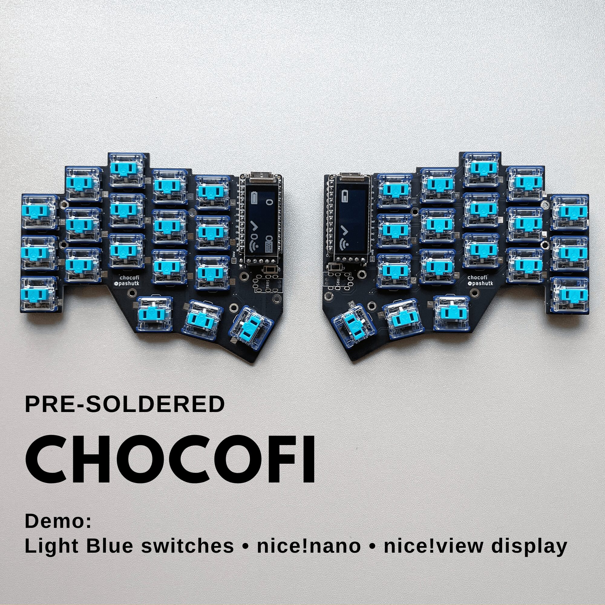 pre-soldered chocofi keyboar