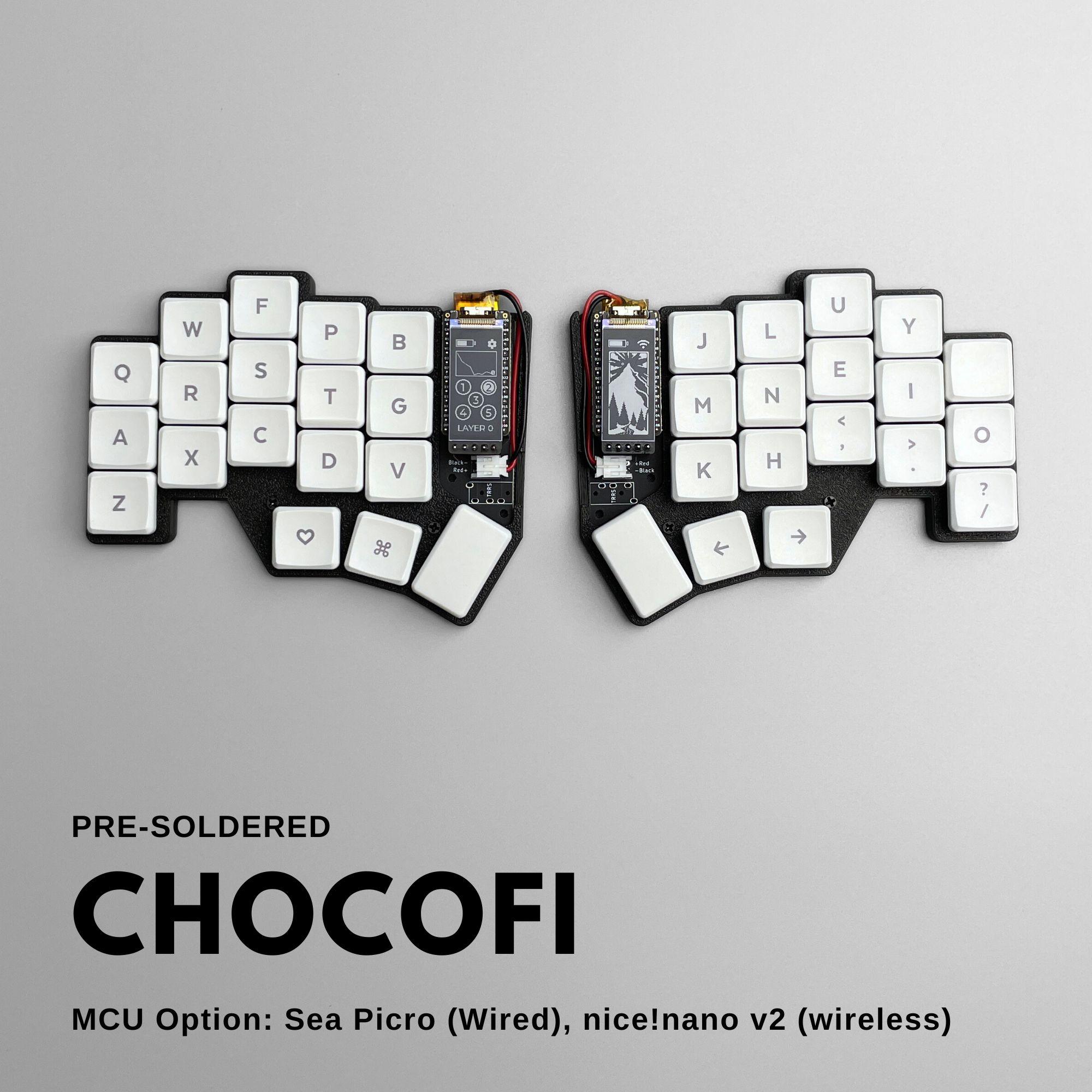 Buy Pre-soldered Chocofi Keyboard (Low Profile 36 Keys Split Keyboard) -  beekeeb