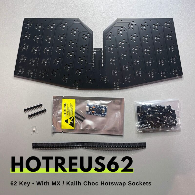 Hotreus62 Hotswap MX / Choc v1 Low Profile 60% Keyboard PCB Kit