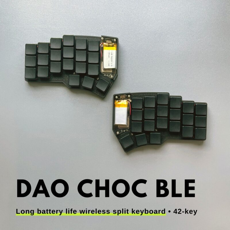 Dao Choc BLE long battery life wireless split keyboard