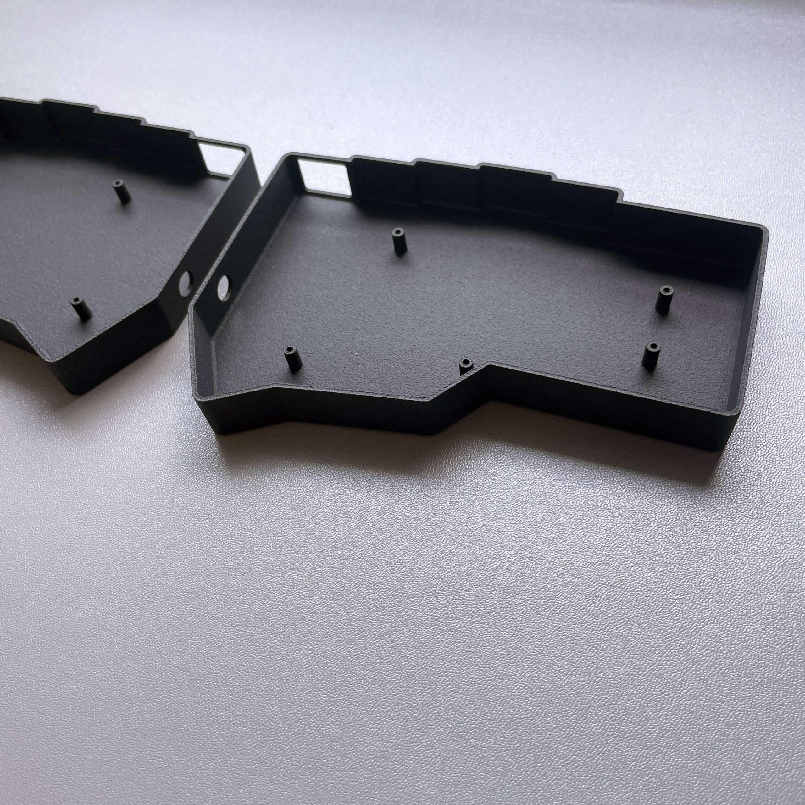Minimalistic Lightweight Corne Keyboard (Crkbd) Bottom Case Set (3D Printed with Nylon)