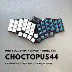 Presoldered Choctopus44 Low Profile Unibody Keyboard