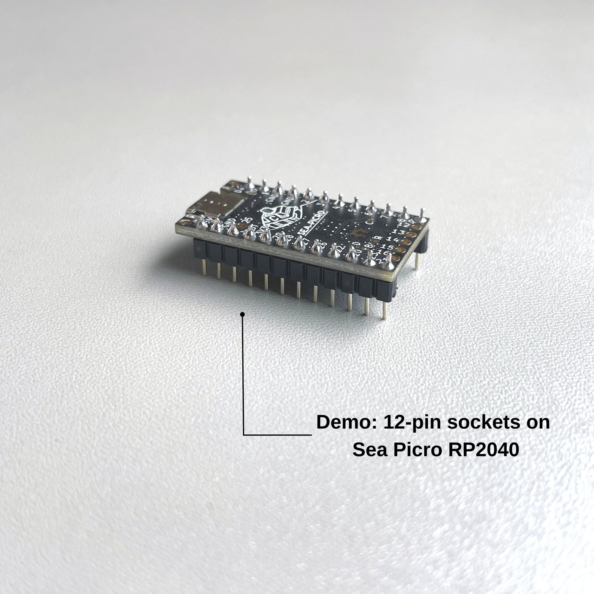 MCU sockets on Sea Picro RP2040