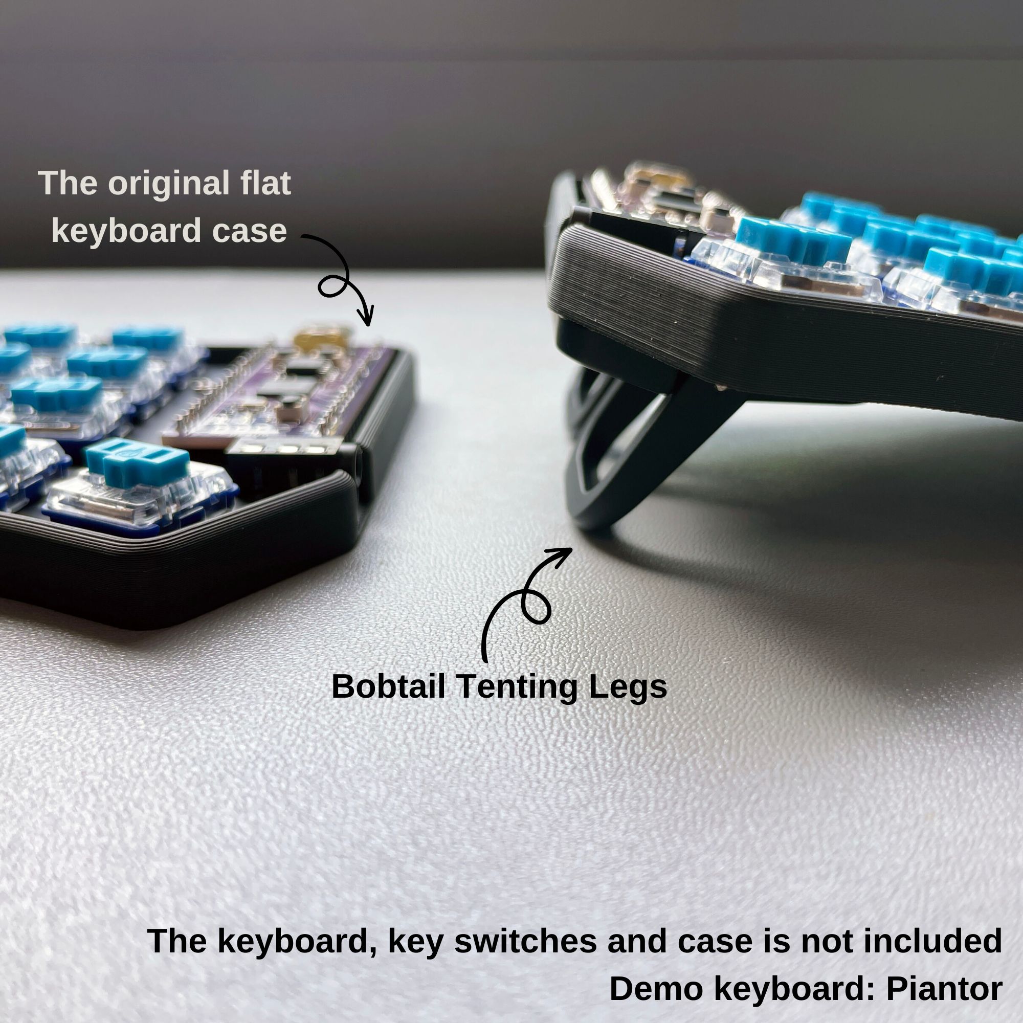 Bobtail Tenting Legs for Split Keyboards