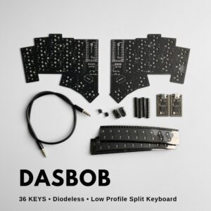 DASBOB 36 Key Diodeless Split Choc Keyboard DIY Keyboard Kit