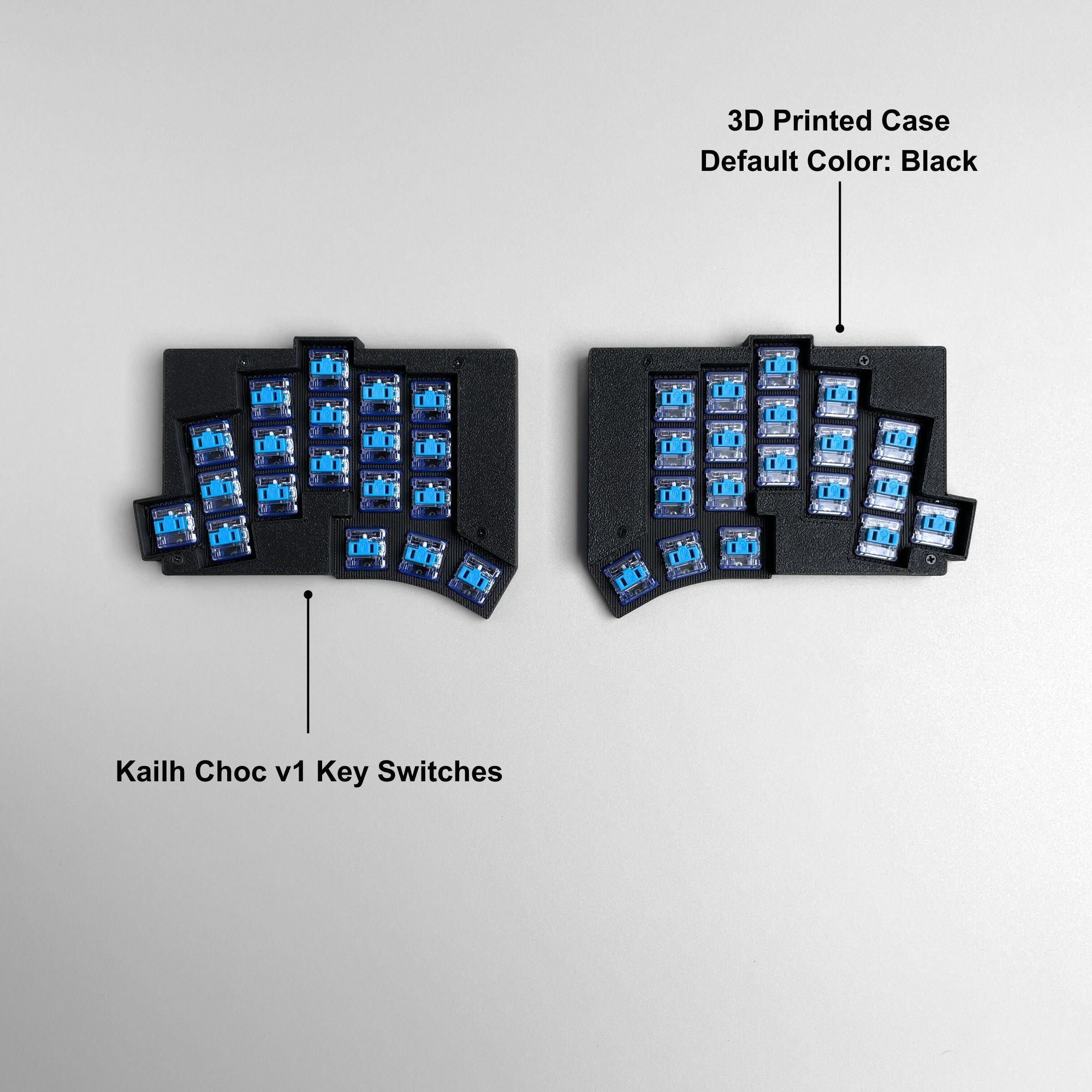 TOTEM 38 Keys Split Keyboard with SEEED XIAO RP2040 Controller and 3D Printed Case
