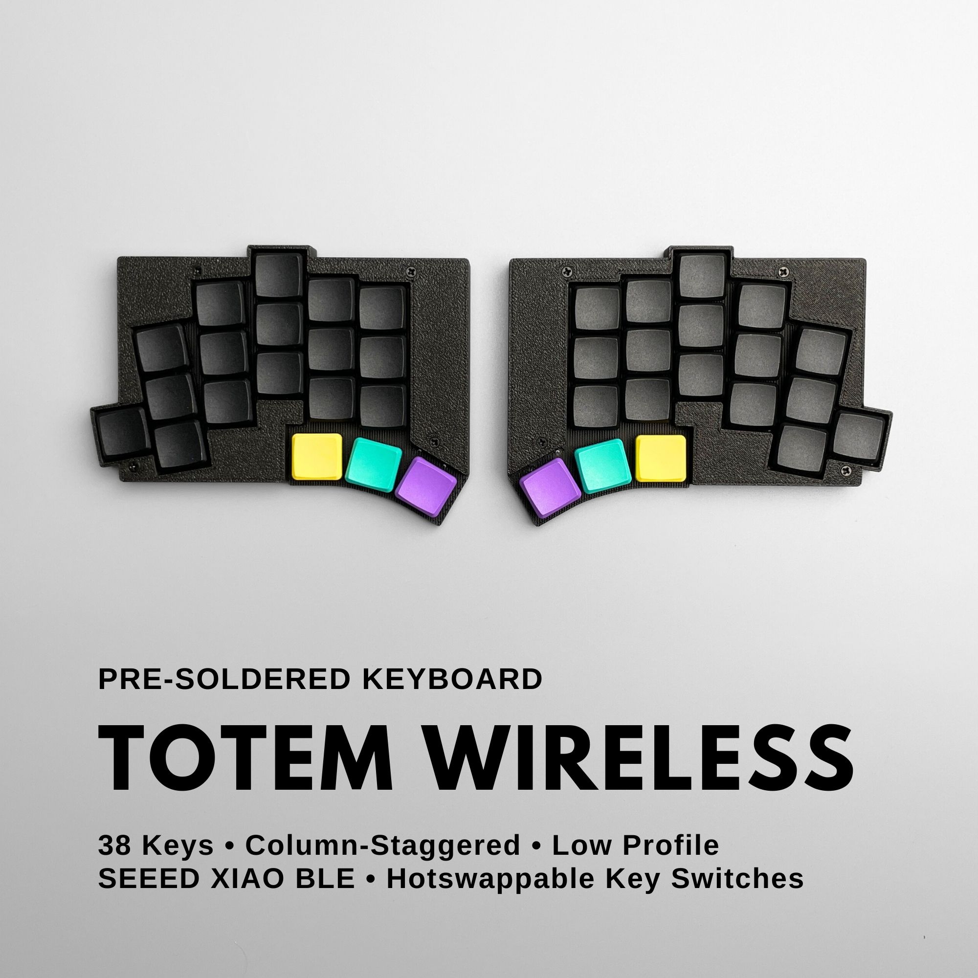 Prebuilt wireless TOTEM keyboard