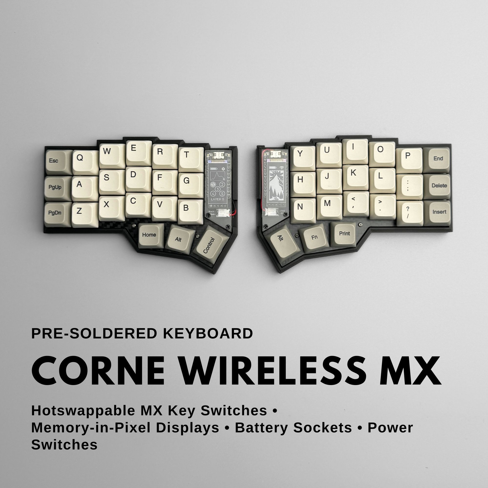 Wireless Corne with MX Hotswaps