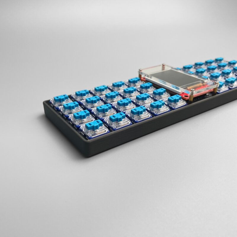 roBa Low Profile キーボード 組み立て済み 黒 Buy Pre-soldered keezyboost40 40 Keys RP2040 Low Profile